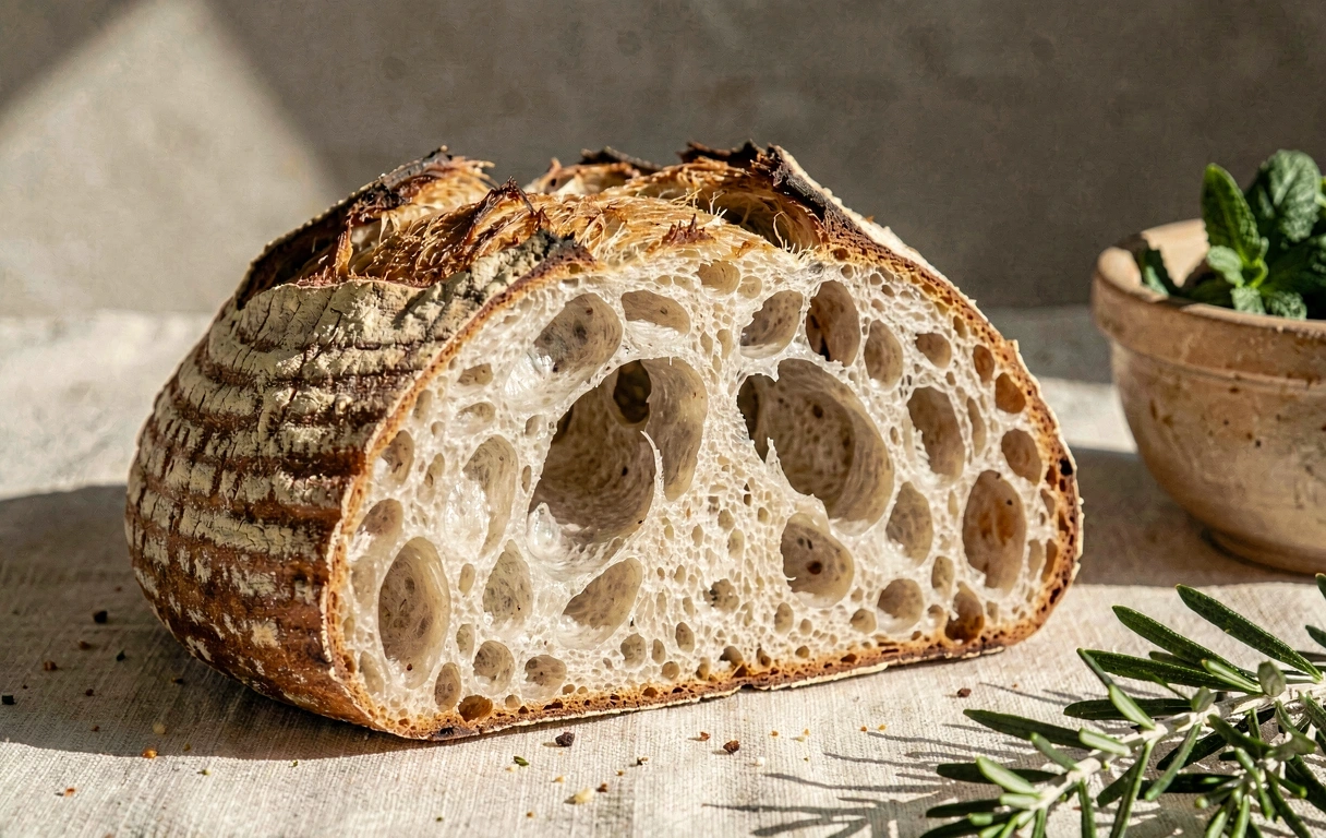 Pão de fermentação lenta