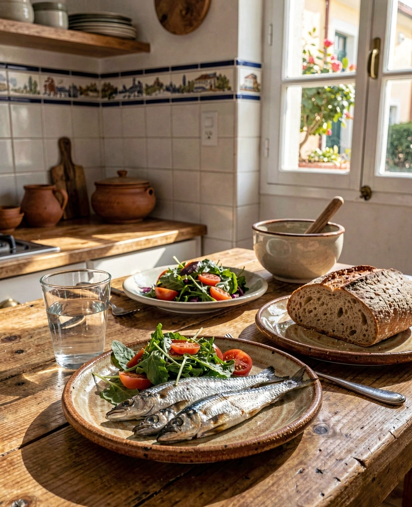 Refeição tradicional saudável